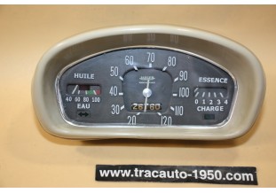 COMBINE BLOC COMPTEUR 6V JAEGER 120km/h...RENAULT 4CV 1956/1961