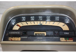 COMBINE BLOC COMPTEUR 6V JAEGER 130km/h...RENAULT DAUPHINE