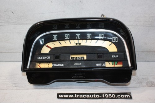 COMBINE BLOC COMPTEUR 6V JAEGER 130km/h...RENAULT DAUPHINE R1090