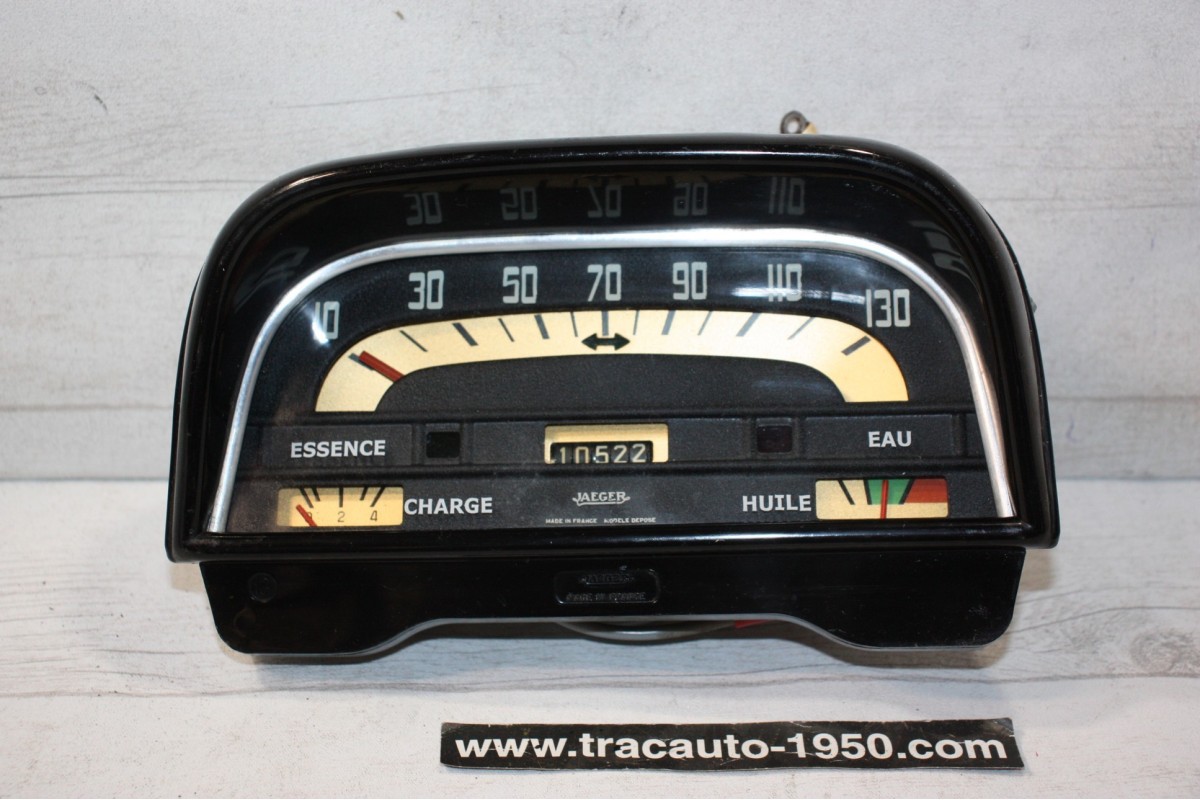COMBINE BLOC COMPTEUR 6V JAEGER 130km/h...RENAULT DAUPHINE R1090