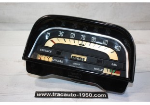 COMBINE BLOC COMPTEUR 6V JAEGER 130km/h...RENAULT DAUPHINE R1090