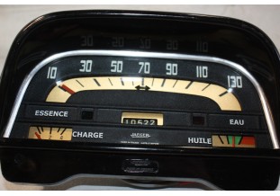 COMBINE BLOC COMPTEUR 6V JAEGER 130km/h...RENAULT DAUPHINE R1090
