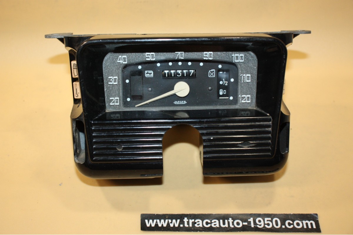 COMBINE BLOC COMPTEUR 6V JAEGER 120km/h...RENAULT R3 4L R4 1961/1963