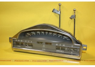 COMBINE BLOC COMPTEUR BITOTALISATEUR JAEGER 160 km/h 6V...RENAULT FREGATE 1956/58