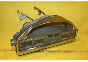 COMBINE BLOC COMPTEUR BITOTALISATEUR JAEGER 160 km/h 6V...RENAULT FREGATE 1956/58