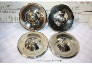 JEU DE 4 ENJOLIVEURS DE ROUE PEUGEOT 5415-31...PEUGEOT 604 104 ZR