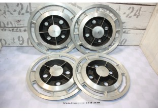 JEU DE 4 ENJOLIVEURS DE ROUE Ø/260mm...TRIUMPH ROVER FIAT PEUGEOT...