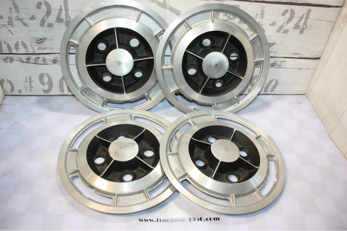 JEU DE 4 ENJOLIVEURS DE ROUE Ø/260mm...TRIUMPH ROVER FIAT PEUGEOT...