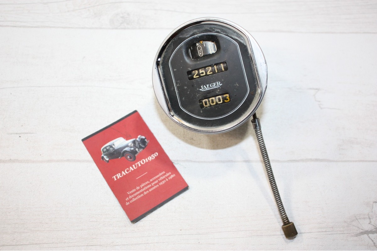 COMPTEUR DE VITESSE ET KM JAEGER 120 km/h...AUTOS ANCIENNES AV GUERRE