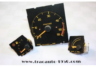 COMPTE-TOURS + RECEPTEUR ESSENCE/HUILE POUR BLOC COMPTEUR JAEGER...RENAULT R21 GTD