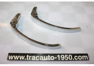 PAIRE DE POIGNEES DE PORTES EXTERIEURES AV/AR...RENAULT 4CV DAUPHINE