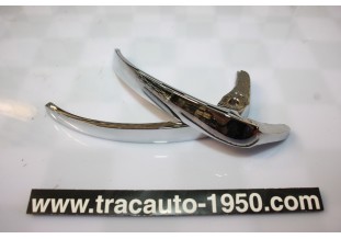 PAIRE DE POIGNEES DE PORTES EXTERIEURES AV/AR...RENAULT 4CV DAUPHINE