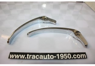 PAIRE DE POIGNEES DE PORTES EXTERIEURES AV/AR...RENAULT 4CV DAUPHINE