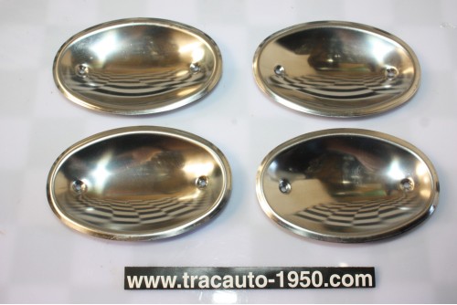 JEU DE COQUILLES ENJOLIVEURS DE PROTECTION DE POIGNEE DE PORTES...RENAULT 4CV