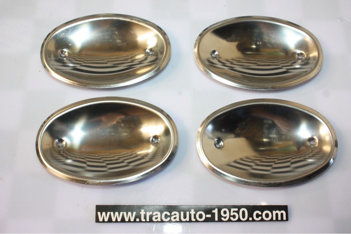 JEU DE COQUILLES ENJOLIVEURS DE PROTECTION DE POIGNEE DE PORTES...RENAULT 4CV