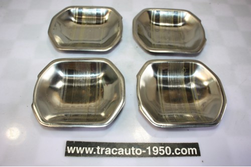 JEU DE 4 COQUILLES ENJOLIVEURS DE PROTECTION DE POIGNEES DE PORTE...RENAULT R5 R7