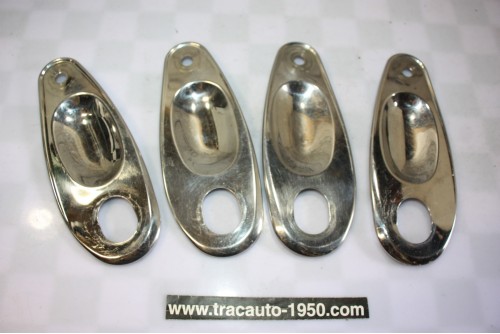 JEU DE 4 COQUILLES ENJOLIVEURS DE POIGNEES DE PORTES...CITROEN ID DS PALLAS