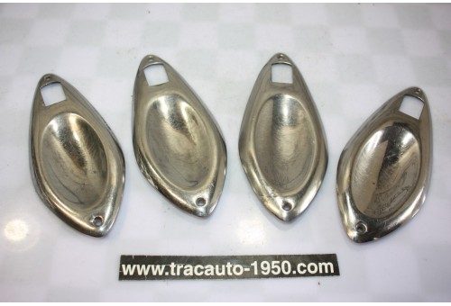 JEU DE 4 COQUILLES ENJOLIVEURS DE POIGNEES DE PORTES...CITROEN ID DS PALLAS