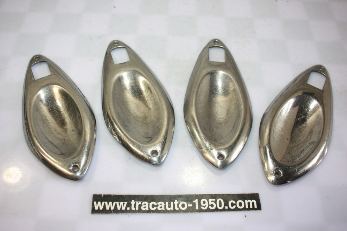 JEU DE 4 COQUILLES ENJOLIVEURS DE POIGNEES DE PORTES...CITROEN ID DS PALLAS