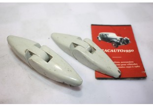 PAIRE DE CHARNIERES DE CAPOT OU COFFRE PEINTES L/95MM...RENAULT 4CV DAUPHINE ALPINE