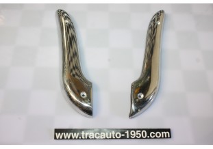 PAIRE D'ENJOLIVEURS SABOTS AVANTS D'AILES AV D/G...RENAUL 4CV