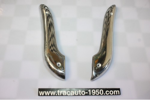 PAIRE D'ENJOLIVEURS SABOTS AVANTS D'AILES AV D/G...RENAUL 4CV