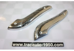 PAIRE D'ENJOLIVEURS SABOTS AVANTS D'AILES AV D/G...RENAUL 4CV