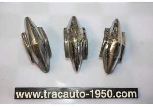 LOT DE 3 ENJOLIVEURS DE CARROSSERIE H/75mm...AUTOS ANCIENNES COLLECTION