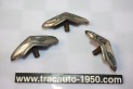 LOT DE 3 ENJOLIVEURS DE CARROSSERIE H/75mm...AUTOS ANCIENNES COLLECTION