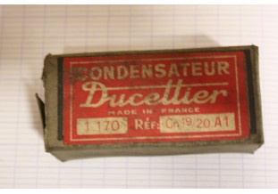 CONDENSATEUR DUCELLIER 1170...AUTOS MOTOS ANCIENNES - Tracauto1950
