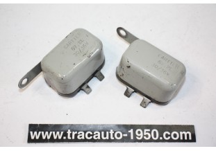 LOT DE 2 CENTRALES CLIGNOTANTES 6V CARTIER 2L 30/36W 3 BORNES...AUTOS DIVERS