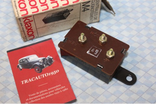 CLIGNOTEUR KLAXON M4 UNIVERSEL 6V 2L 3 BORNES...AUTOS DIVERSES