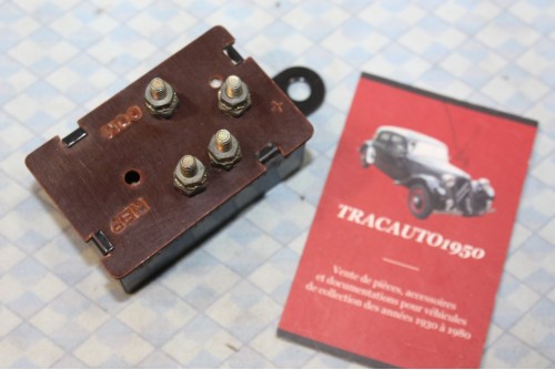 CLIGNOTEUR KLAXON 6V 1L 15/18W 4 BORNES....AUTOS DIVERSES