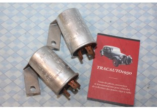 2 CENTRALES CLIGNOTANTES WARNING CARTIER CT6 12V 42/84W 3 BORNES...AUTOS DIVERSES