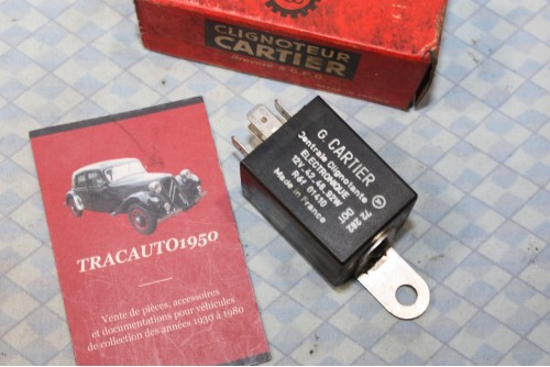 CENTRALE CLIGNOTANTE ELECTRONIQUE CARTIER 12V 42/46/92W 4 BORNES...AUTOS DIVERSES