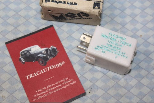 CENTRALE CLIGNOTANTE FLASCHER GP 38610M 12V 3 BORNES...AUTOS DIVERSES