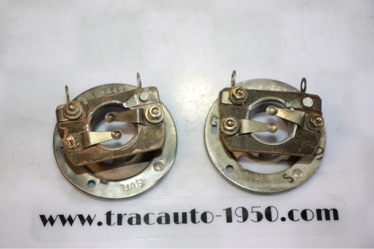 PAIRE DE PORTES AMPOULES CIBIE 162-442 Ø/42mm...AUTOS ANCIENNES COLLECTION