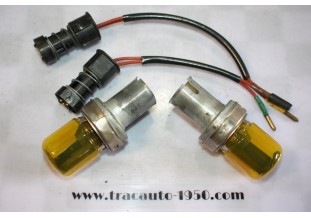 2 PORTES AMPOULES H1 55W SEV MARCHAL AVEC GLOBES JAUNES...CITROEN ID DS