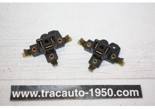 PAIRE DE CONNECTEURS PORTES AMPOULES SEV MARCHAL CODE EUROPEEN...AUTOS DIVERS