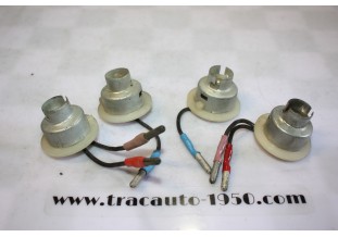 4 CONNECTEURS DE FEUX AR ECLAIRAGE/CLIGNOTANT...CITROEN AMI 6