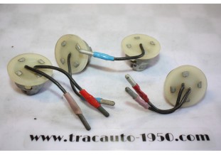 4 CONNECTEURS DE FEUX AR ECLAIRAGE/CLIGNOTANT...CITROEN AMI 6