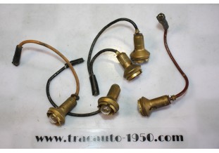 5 PORTES AMPOULES D'ECLAIRAGE DE COMPTEUR JAEGER...SIMCA RENAULT