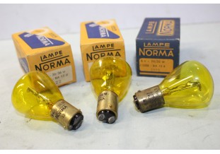 LOT DE 3 AMPOULES DE PHARES 6V 36/36W NORMA 1122...AUTOS ANCIENNES