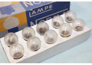 BOITE DE 10 AMPOULES STOP 6V 15W BA15 S NORMA 1302...AUTOS ANCIENNES