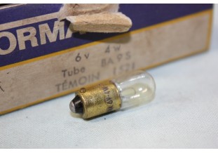 BOITE DE 10 AMPOULES TEMOINS 6V 4W BA9S NORMA/PHILIPS...AUTOS MOTOS ANCIENNES