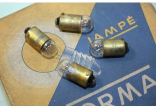 LOT DE 4 AMPOULES TEMOINS 6V 0.23A BA9S NORMA 1505...AUTOS MOTOS ANCIENNES