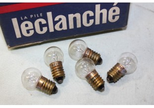 5 AMPOULES DE FEUX AR 6V 1.8W E10 LECLANCHE 173...VELOS CYCLOMOTEURS ANCIENS
