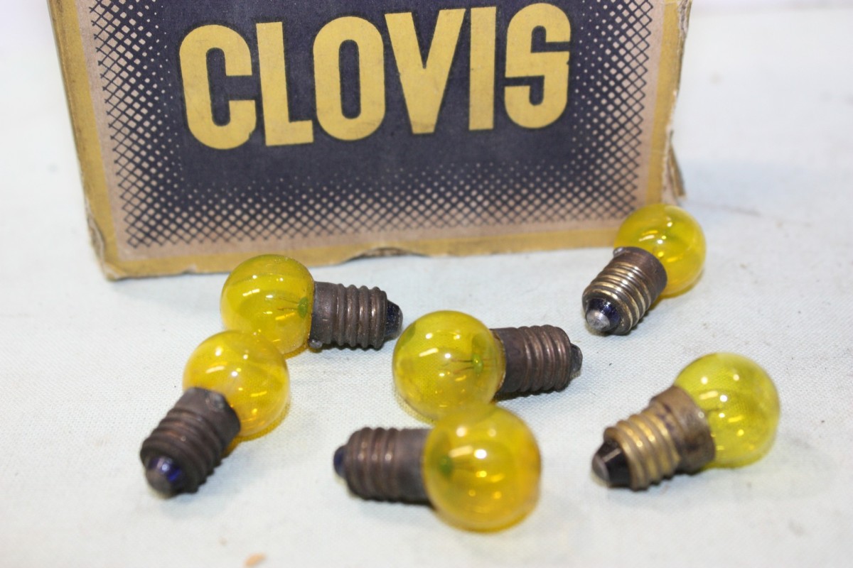 6 AMPOULES DE FEUX AR 6V 0,35W E10 CLOVIS A85...VELOS CYCLOMOTEURS ANCIENS