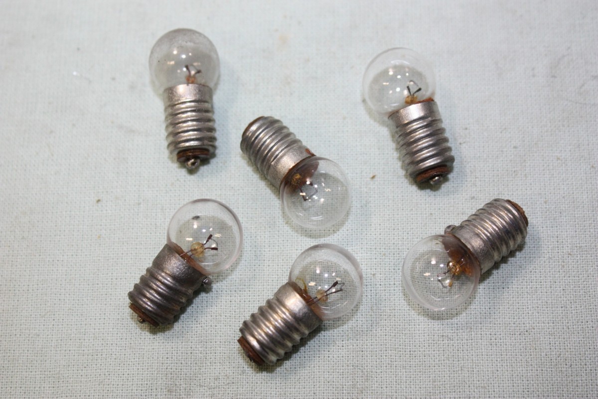 6 AMPOULES DE FEUX AR 6V 0,35A E10 SULLY...VELOS CYCLOMOTEURS ANCIENS