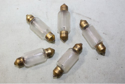 5 AMPOULES NAVETTES 6V 15W L/42 NORMA 1623...AUTOS MOTOS ANCIENNES